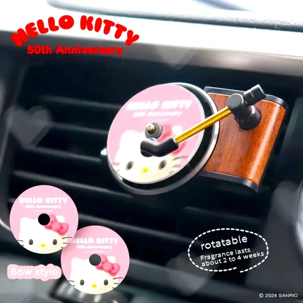 HELLO KITTY Record Player Car Vent Air Freshner Aromatherapy Fragrance Diffuser